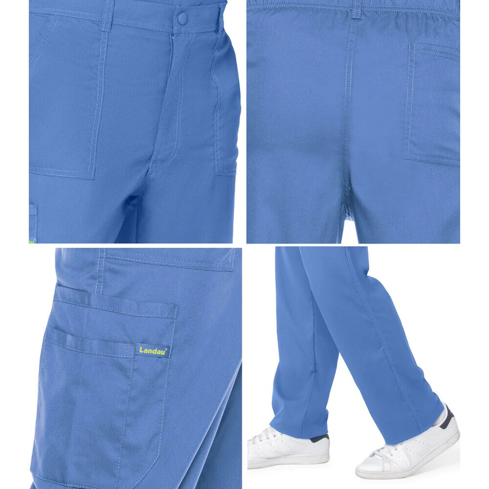 Landau Proflex Men's Straight-Leg Cargo Pants - CARIBBEAN / Sizes S - 5XL - Image 5