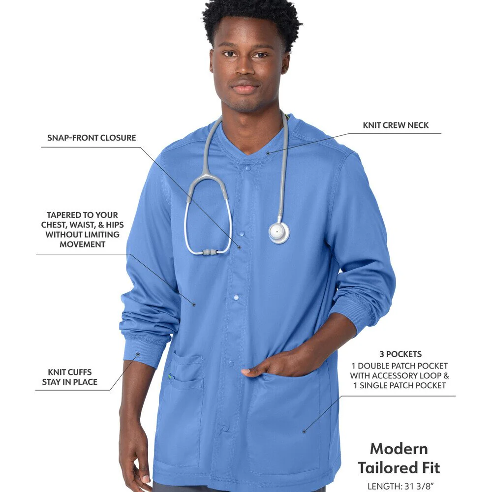 Landau Proflex Men's Warm-Up Jacket - CEIL / Sizes S - 5XL - Image 2