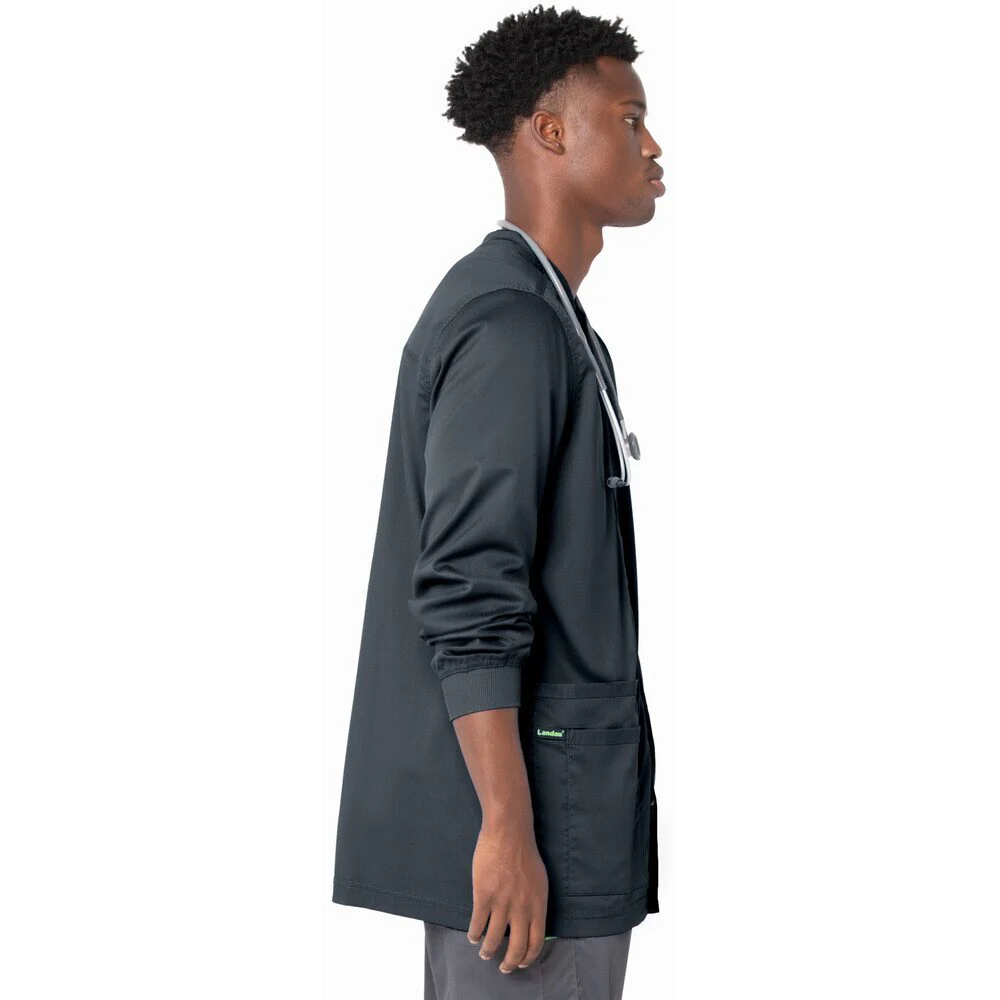 Landau Proflex Men's Warm-Up Jacket - GRAPHITE / Sizes S - 5XL - Image 4
