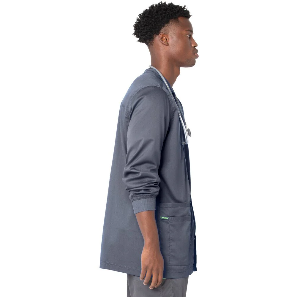 Landau Proflex Men's Warm-Up Jacket - STEEL / Sizes S - 5XL - Image 4