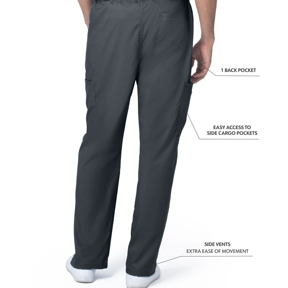 Landau Proflex Unisex Straight-Leg Cargo Scrub Pants - GRAPHITE / Sizes XS - 5XL - Image 3