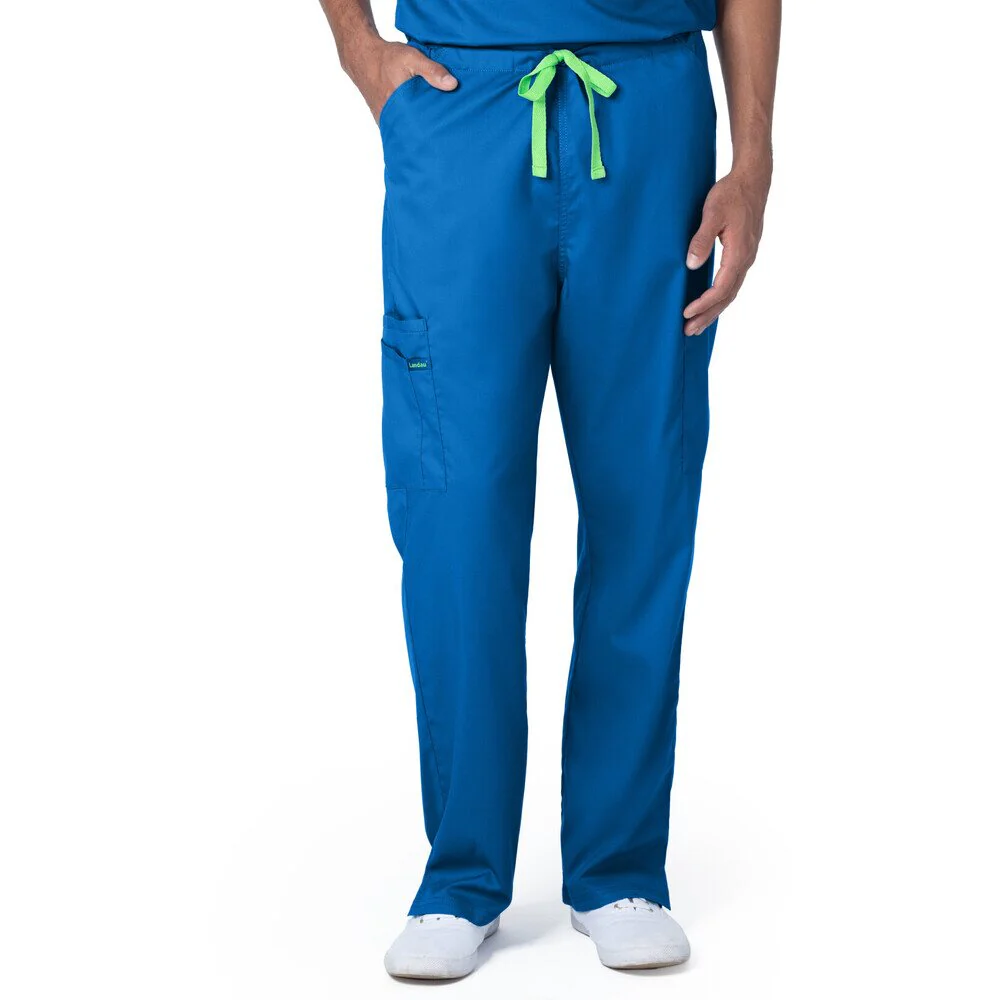 Landau Proflex Unisex Straight-Leg Cargo Scrub Pants - ROYAL / Sizes XS - 5XL