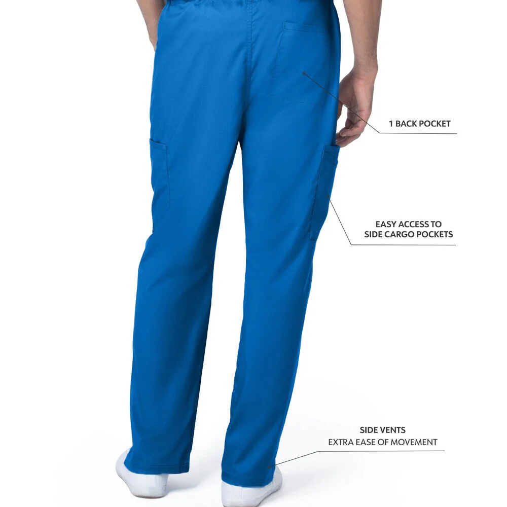 Landau Proflex Unisex Straight-Leg Cargo Scrub Pants - ROYAL / Sizes XS - 5XL - Image 3