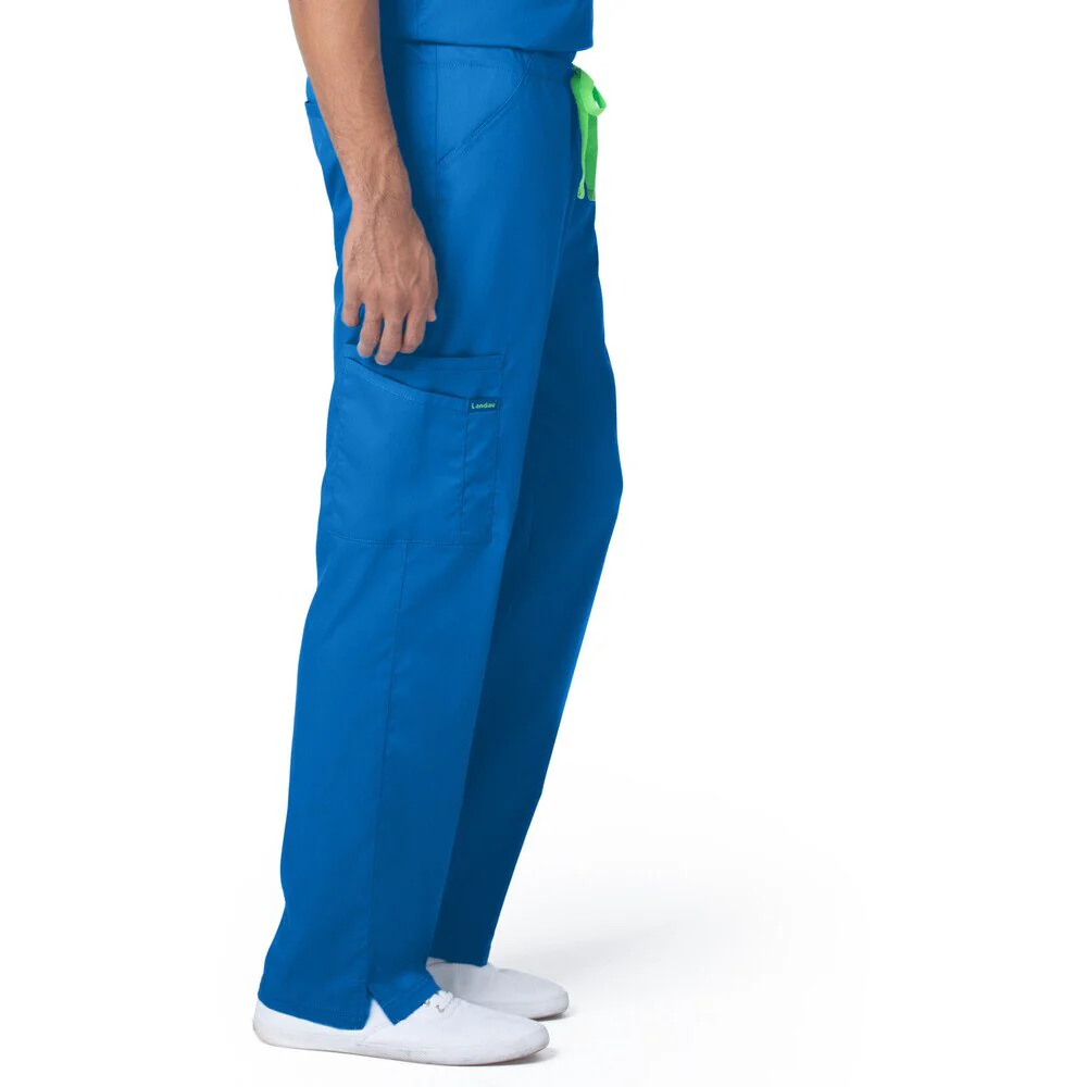 Landau Proflex Unisex Straight-Leg Cargo Scrub Pants - ROYAL / Sizes XS - 5XL - Image 4