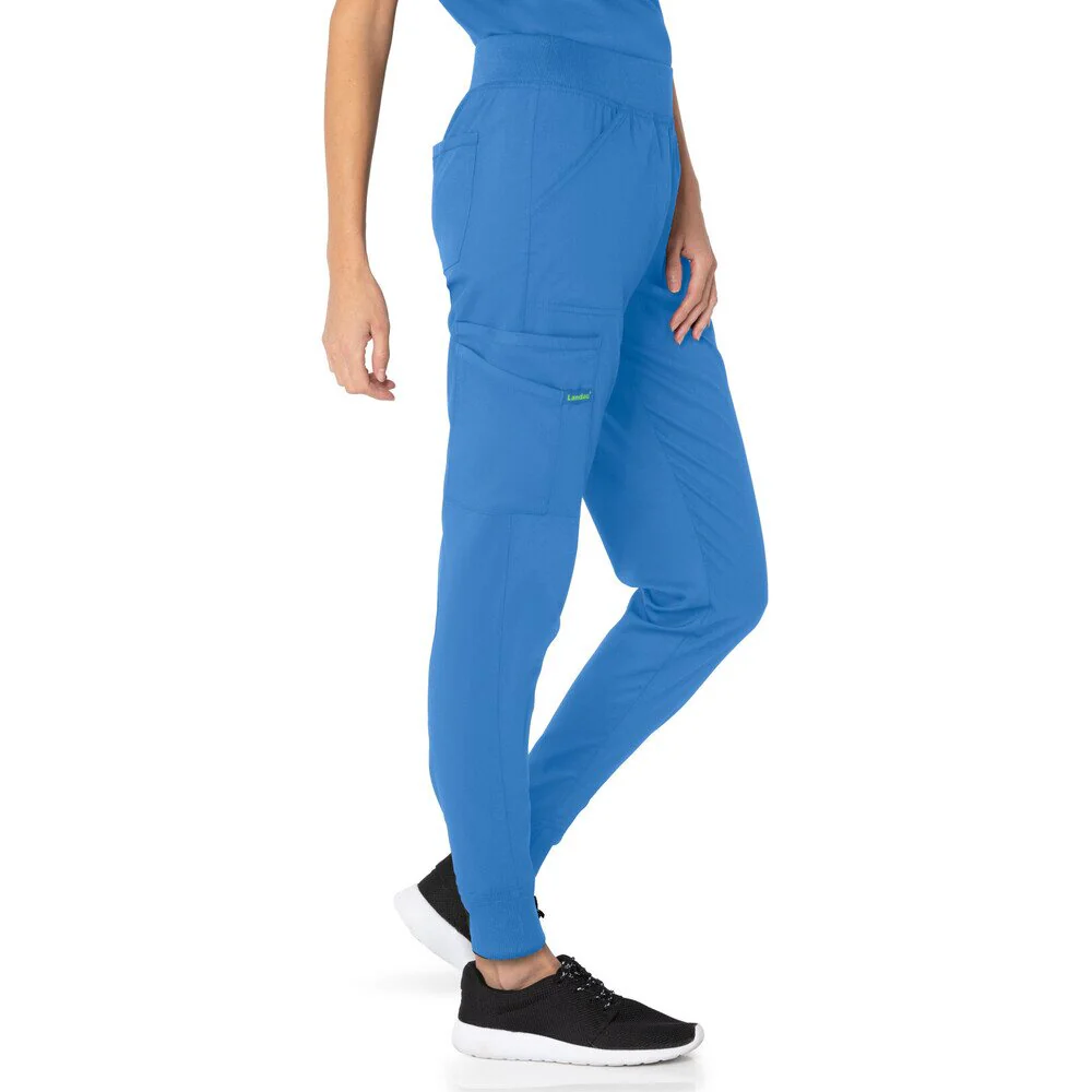 Landau Proflex Women's Banded-Bottom Jogger Pants with Elastic Waistband + 7 Pockets - CEIL / Sizes XS - 5XL - Image 4