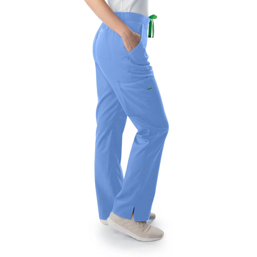 Landau Proflex Women's Straight-Leg Cargo Scrub Pants - CEIL / Sizes XXS - 5XL - Image 4