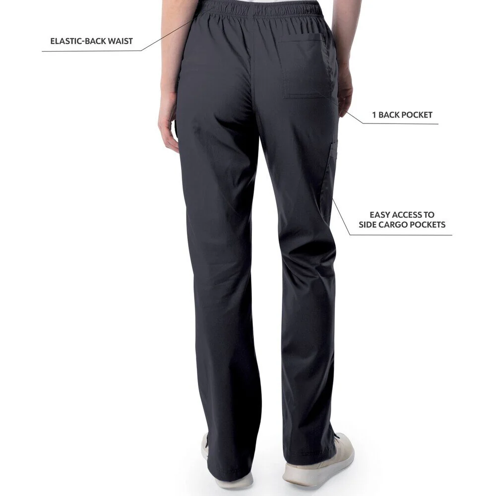 Landau Proflex Women's Straight-Leg Cargo Scrub Pants - GRAPHITE / Sizes XXS - 5XL - Image 3