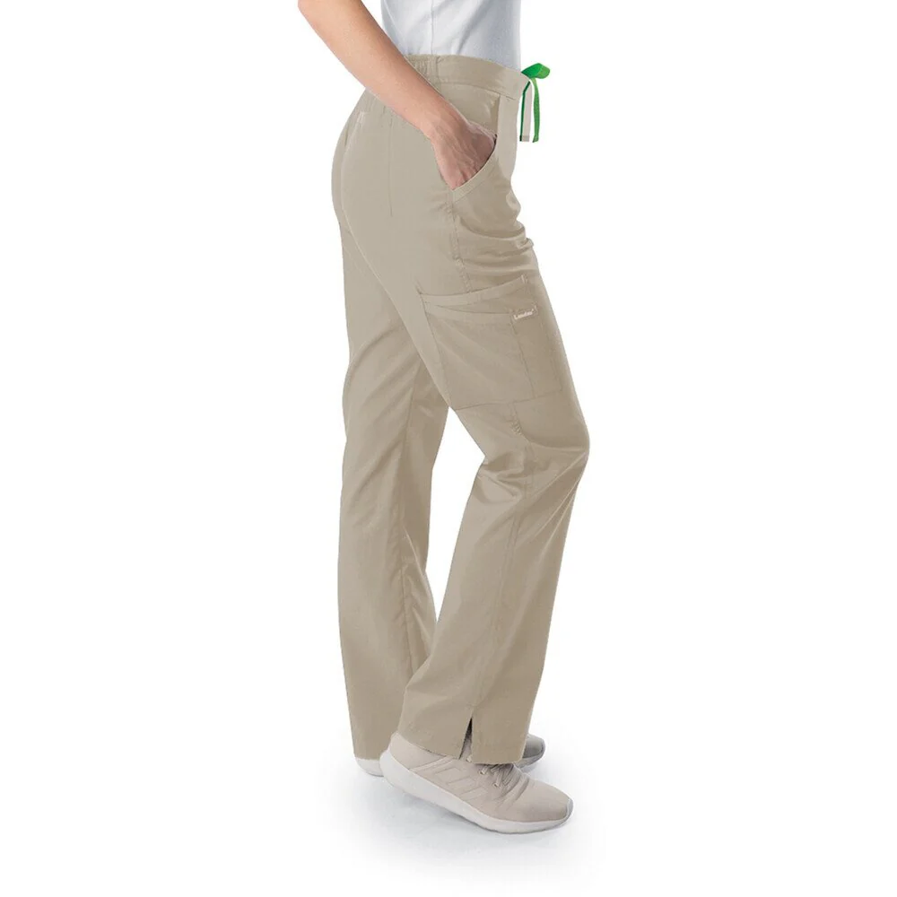 Landau Proflex Women's Straight-Leg Cargo Scrub Pants - SANDSTONE / Sizes XXS - 5XL - Image 4