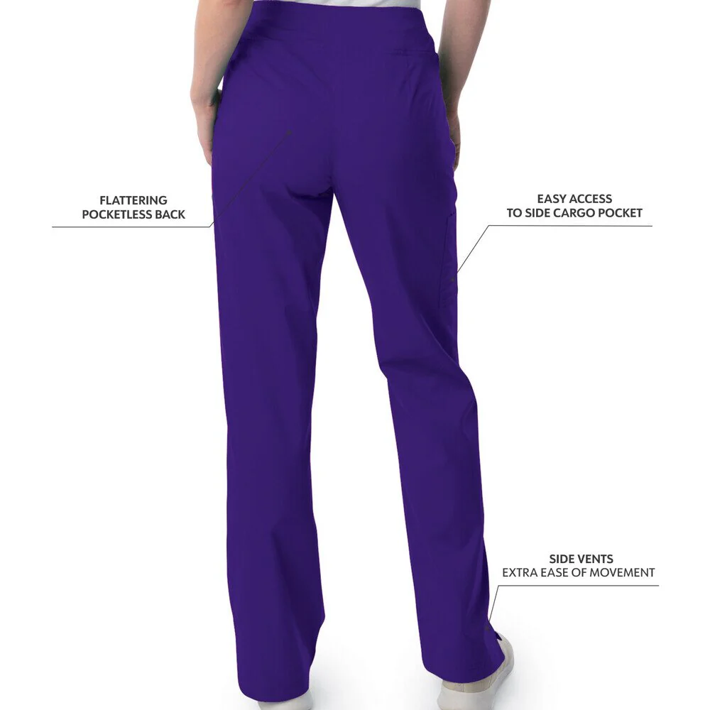 Landau Proflex Women's Straight-Leg Yoga Pants + 4 Pockets - GRAPE / Sizes XXS - 5XL - Image 3