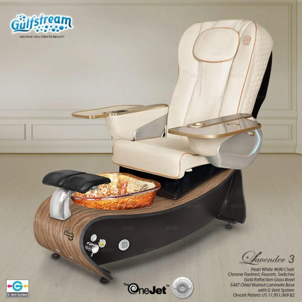 Lavender 3 Pedicure Spa with Upgraded 9690 Chair / Featuring Advanced Massage Therapy by Gulfstream - Image 4