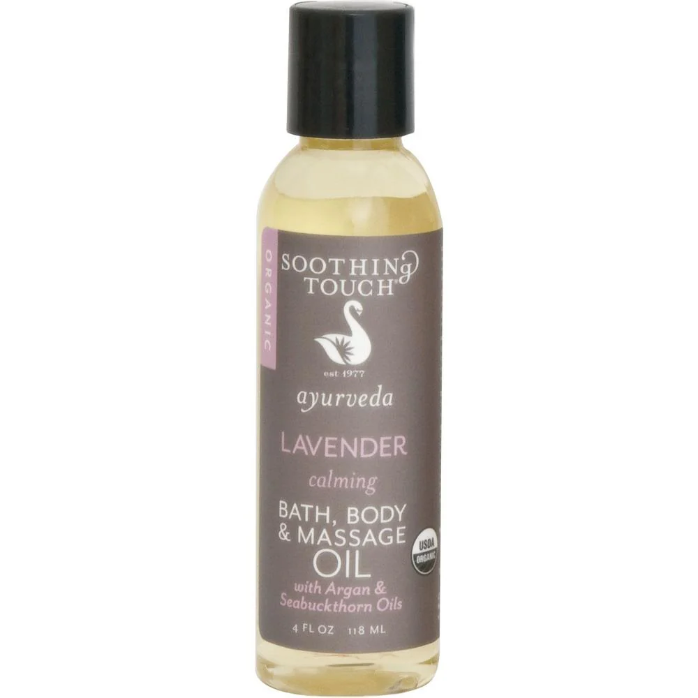 Lavender Organic Bath, Body & Massage Oil / 4 oz. by Soothing Touch