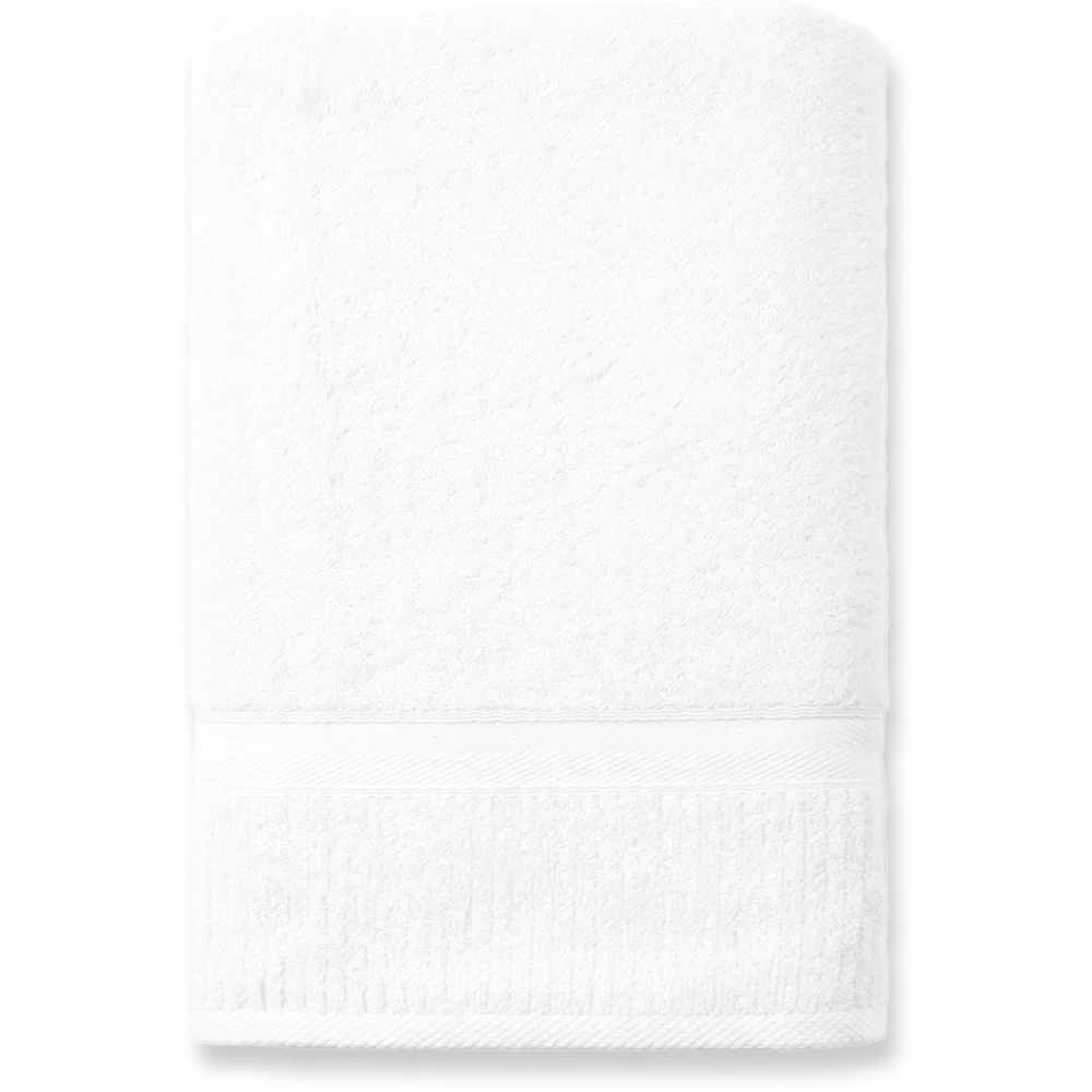 Lexi Collection Premium Bath Sheet / 36" X 66" / White / 1 Dozen by The Turkish Towel Company