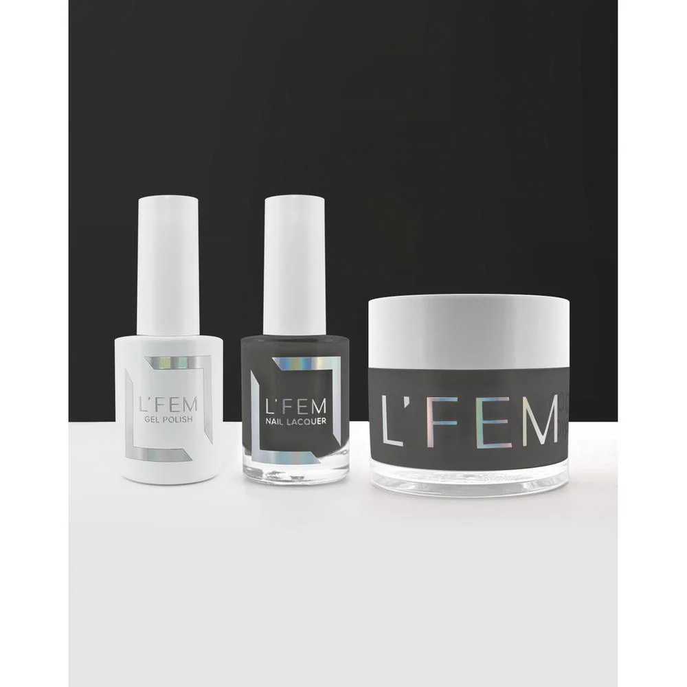 L'Fem Combo - Gel Polish 0.5 oz. + Nail Lacquer 0.5 oz. + Powder 2 oz. - #002