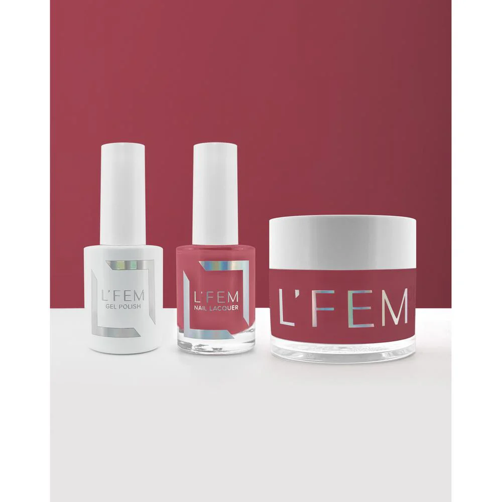 L'Fem Combo - Gel Polish 0.5 oz. + Nail Lacquer 0.5 oz. + Powder 2 oz. - #018