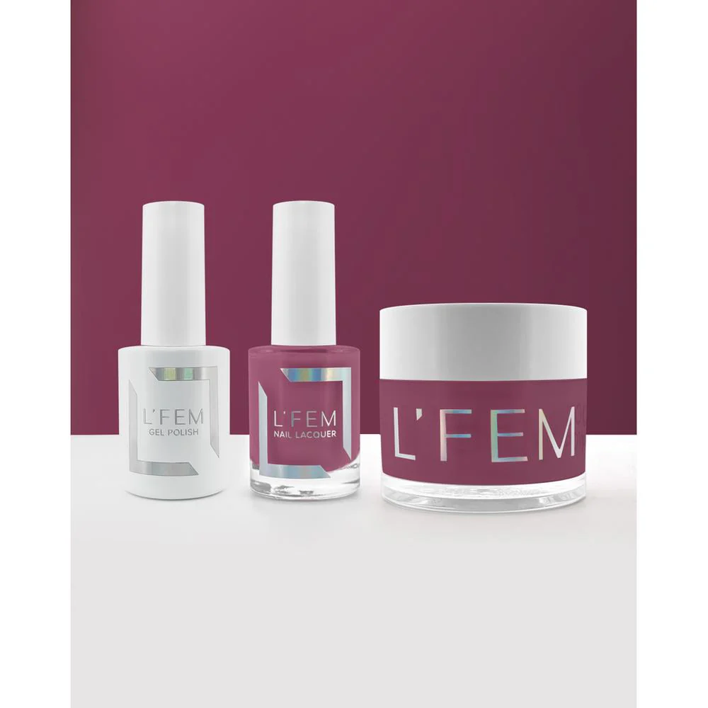L'Fem Combo - Gel Polish 0.5 oz. + Nail Lacquer 0.5 oz. + Powder 2 oz. - #083