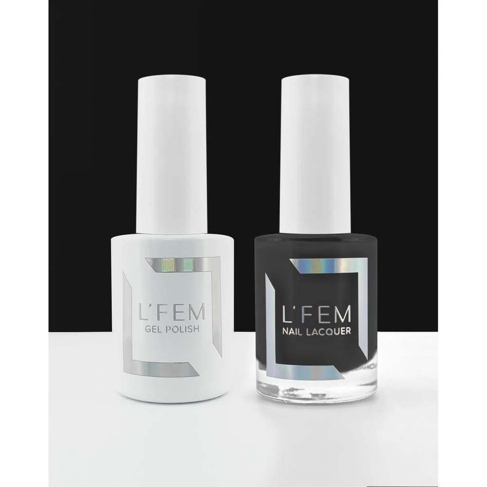 L'Fem Duo - Gel Polish 0.5 oz. + Nail Lacquer 0.5 oz. - High-Shine - #001