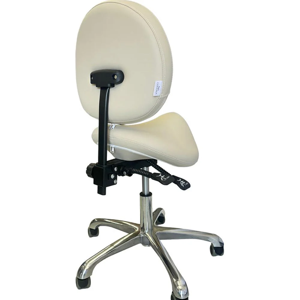 Liana Ergonomic Adjustable Saddle Stool / Sand by Avirra Spa Furnishings - Image 2