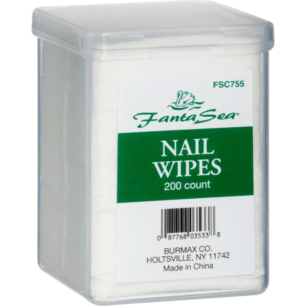 Lint-Free Cotton 2" X 2" Nail Wipes in a Container - 200 Count by Fantasea - Image 2