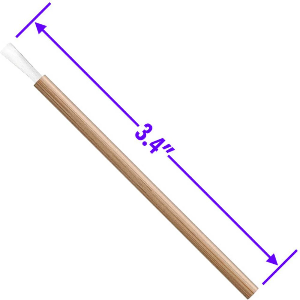 Lip Brush with FSC® Certified Bamboo Handle - 3.4" Long / 50 per Bag X 14 bags = 700 Lip Brushes