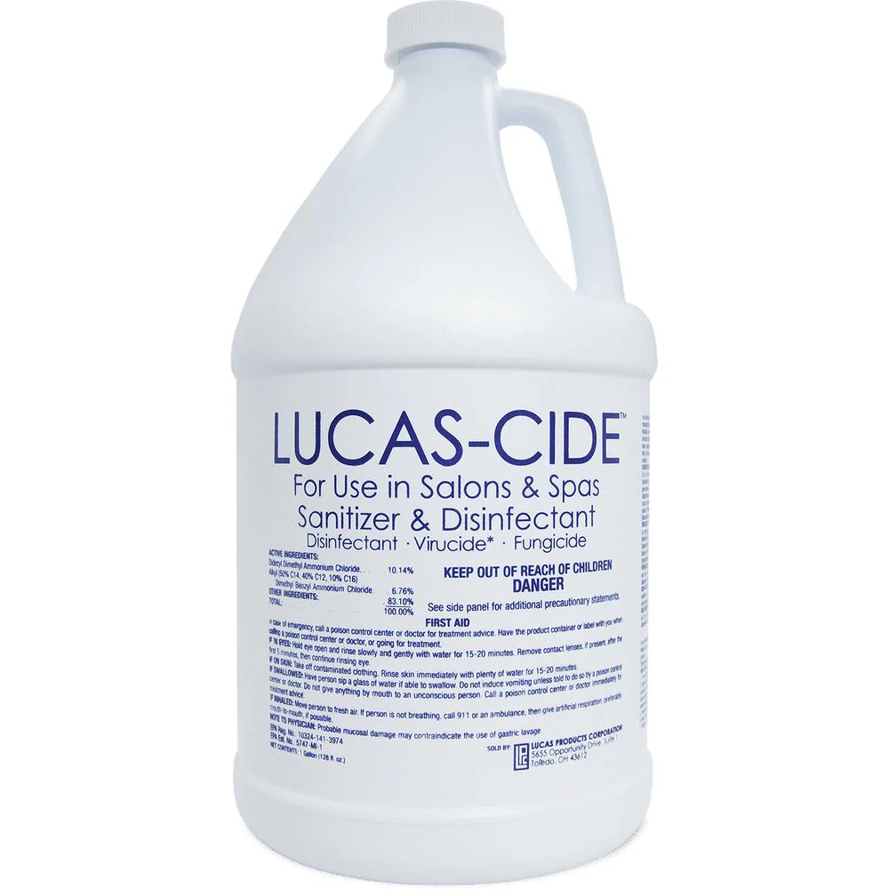 Lucas-cide Spa & Salon Sanitizer & Disinfectant / Blue Color / 1 Gallon