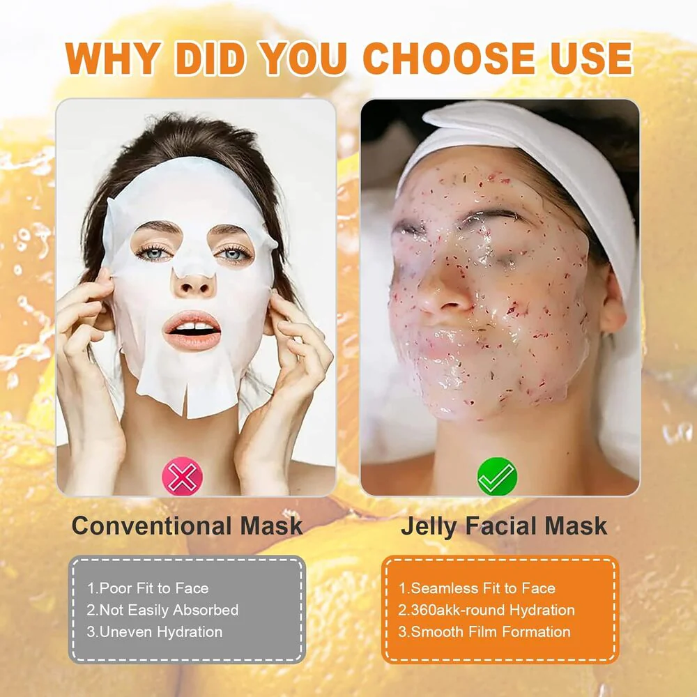LuminEssence Vitamin C Brightening Jelly Mask / 23 oz. - 650 grams by Jeluxe Masks - Image 7