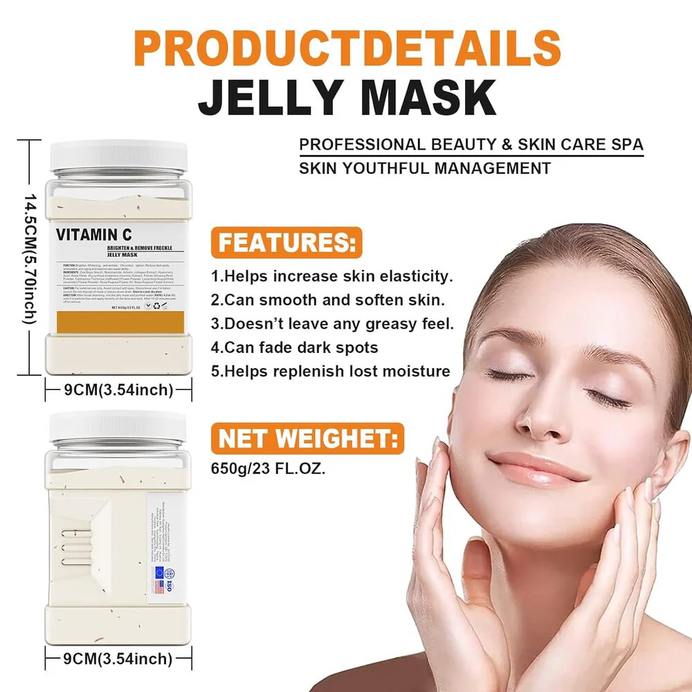 LuminEssence Vitamin C Brightening Jelly Mask / 23 oz. - 650 grams by Jeluxe Masks - Image 8
