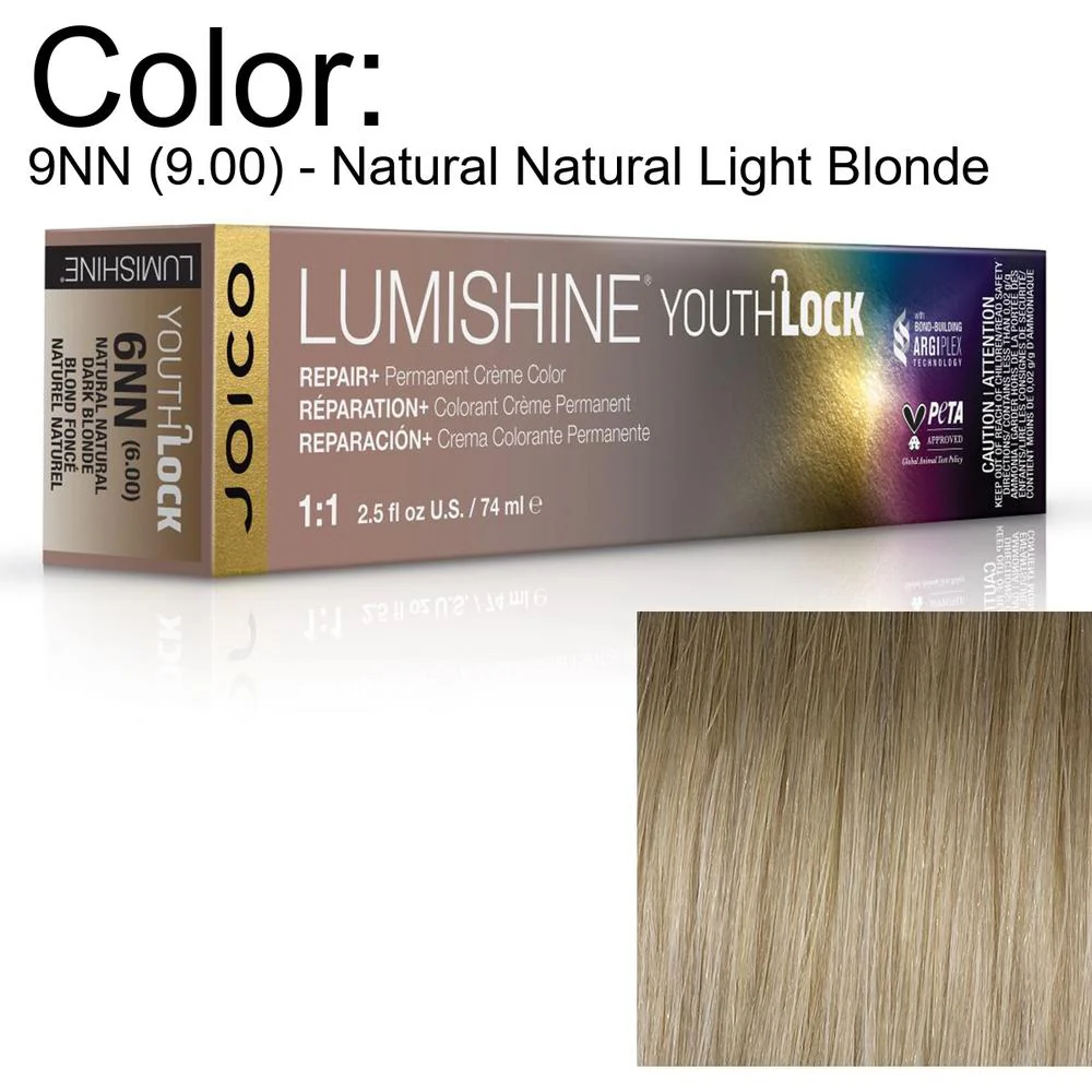 LumiShine YouthLock Permanent Creme Color - 9NN (9.00) - Natural Natural Light Blonde / 2.5 oz. by Joico