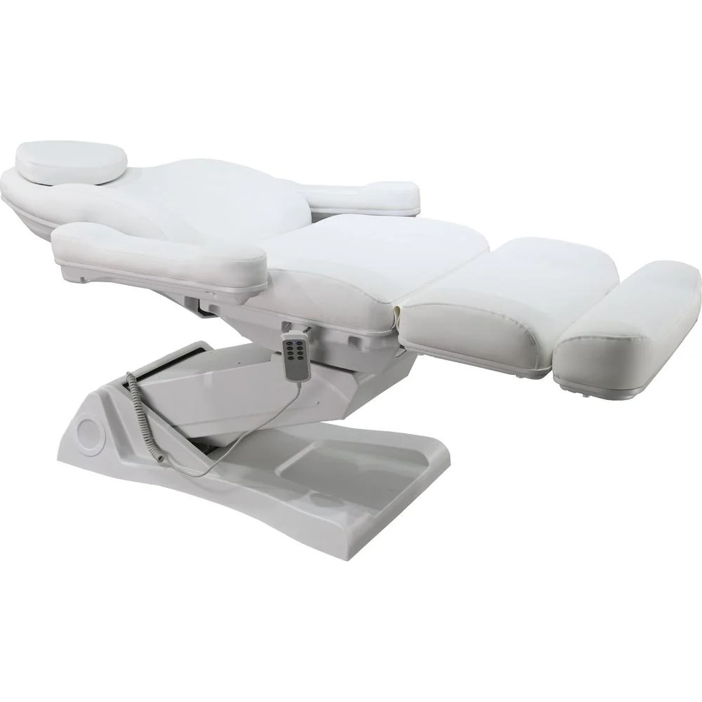 Lunara 4-Fucntion Electric Luxury Facial Spa Bed with 90° Rotation / White by Meishida - Image 5