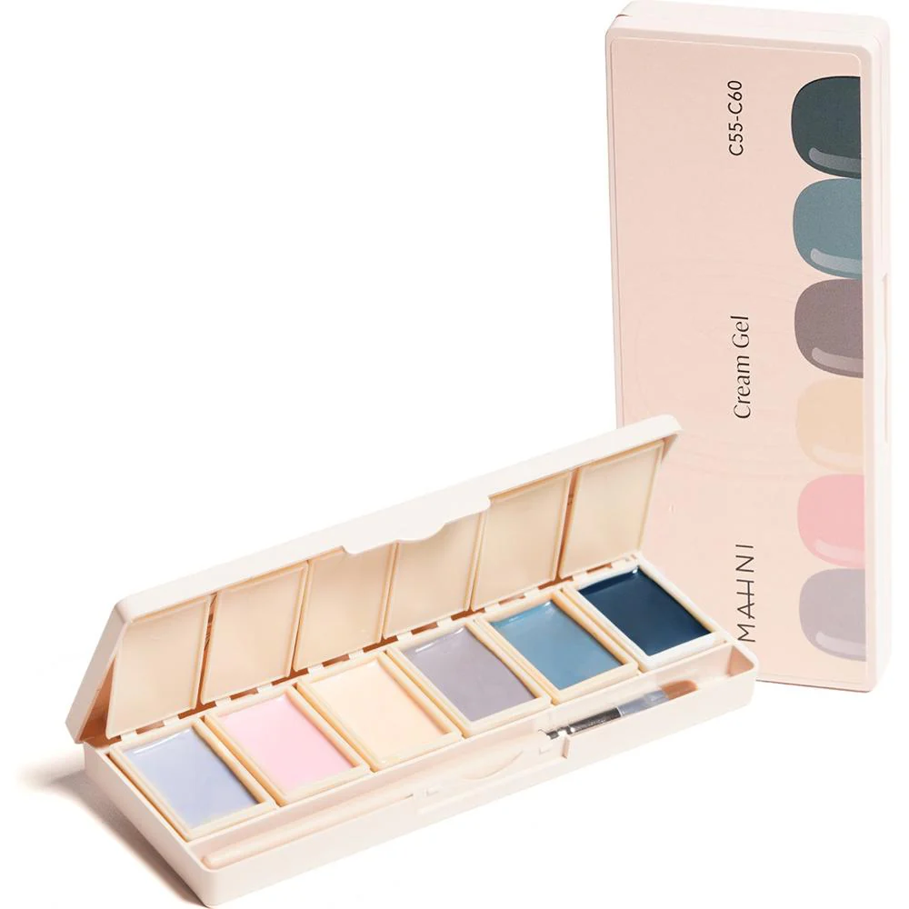 Mahni Cream Gel Polish Palette/6 colors: #55-60