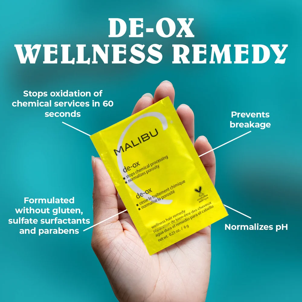 Malibu C De-Ox Wellness Hair Remedy / 12 Packets - Image 4
