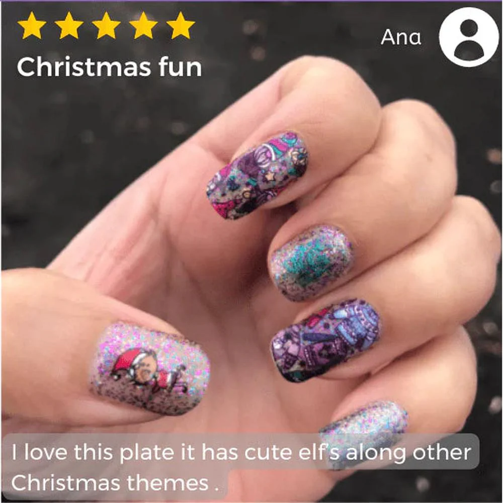 Maniology Treat Your Elf - Nail Stamping Plate - Image 10