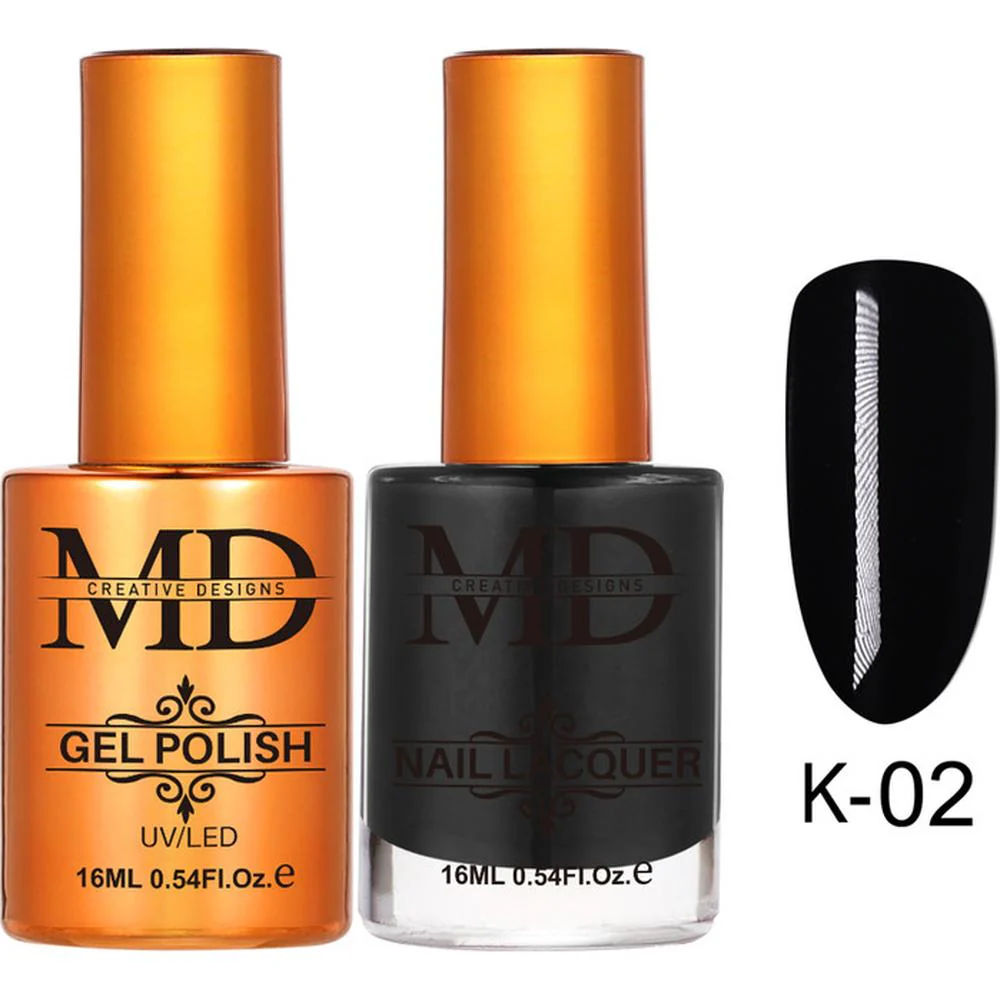 MD Nail Duo 2-in-1 Gel Polish 0.54 oz. + Nail Lacquer 0.54 oz. #K002