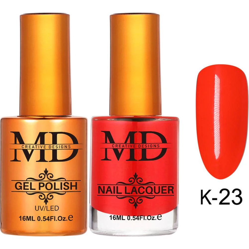 MD Nail Duo 2-in-1 Gel Polish 0.54 oz. + Nail Lacquer 0.54 oz. #K023