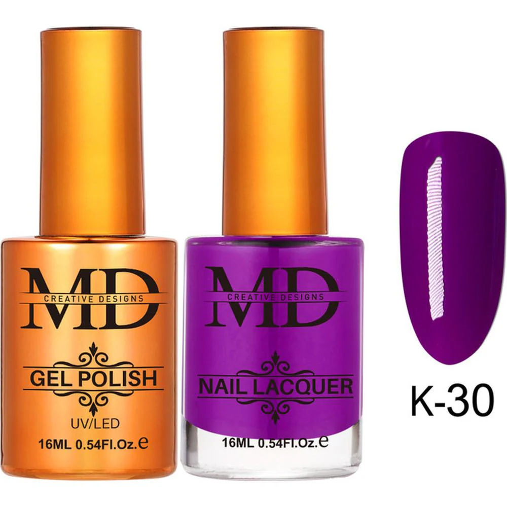 MD Nail Duo 2-in-1 Gel Polish 0.54 oz. + Nail Lacquer 0.54 oz. #K030