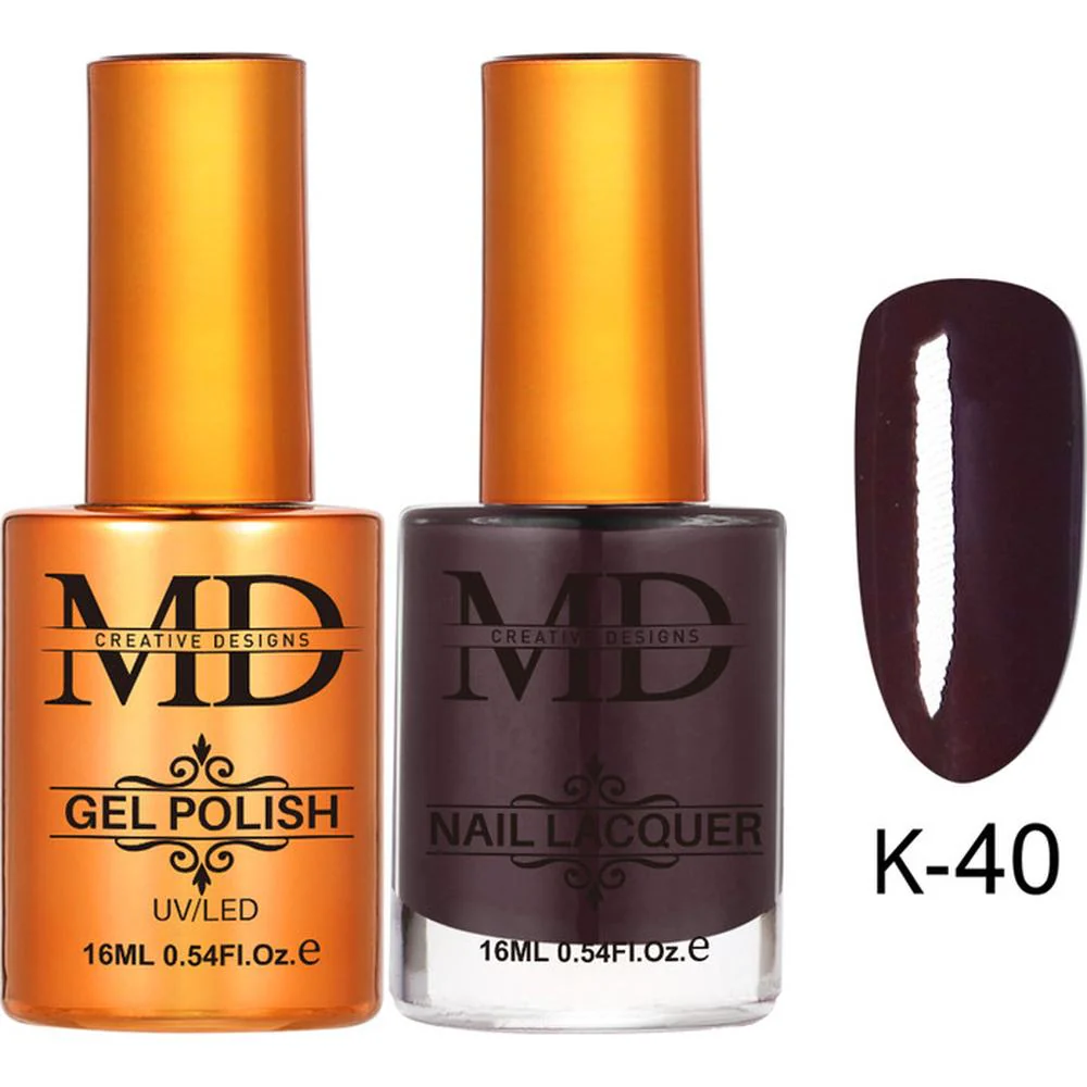 MD Nail Duo 2-in-1 Gel Polish 0.54 oz. + Nail Lacquer 0.54 oz. #K040