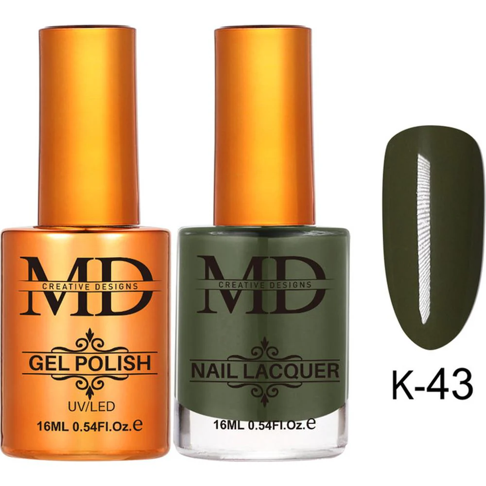 MD Nail Duo 2-in-1 Gel Polish 0.54 oz. + Nail Lacquer 0.54 oz. #K043