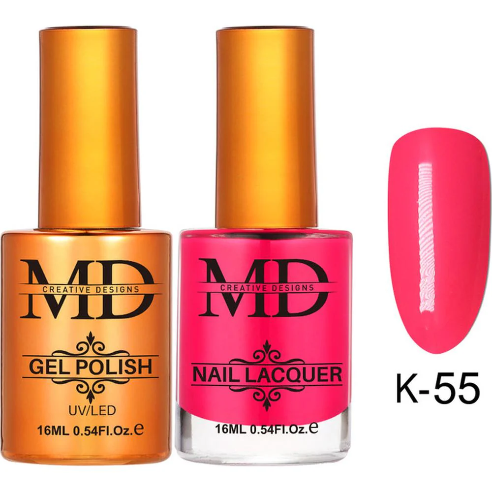MD Nail Duo 2-in-1 Gel Polish 0.54 oz. + Nail Lacquer 0.54 oz. #K055