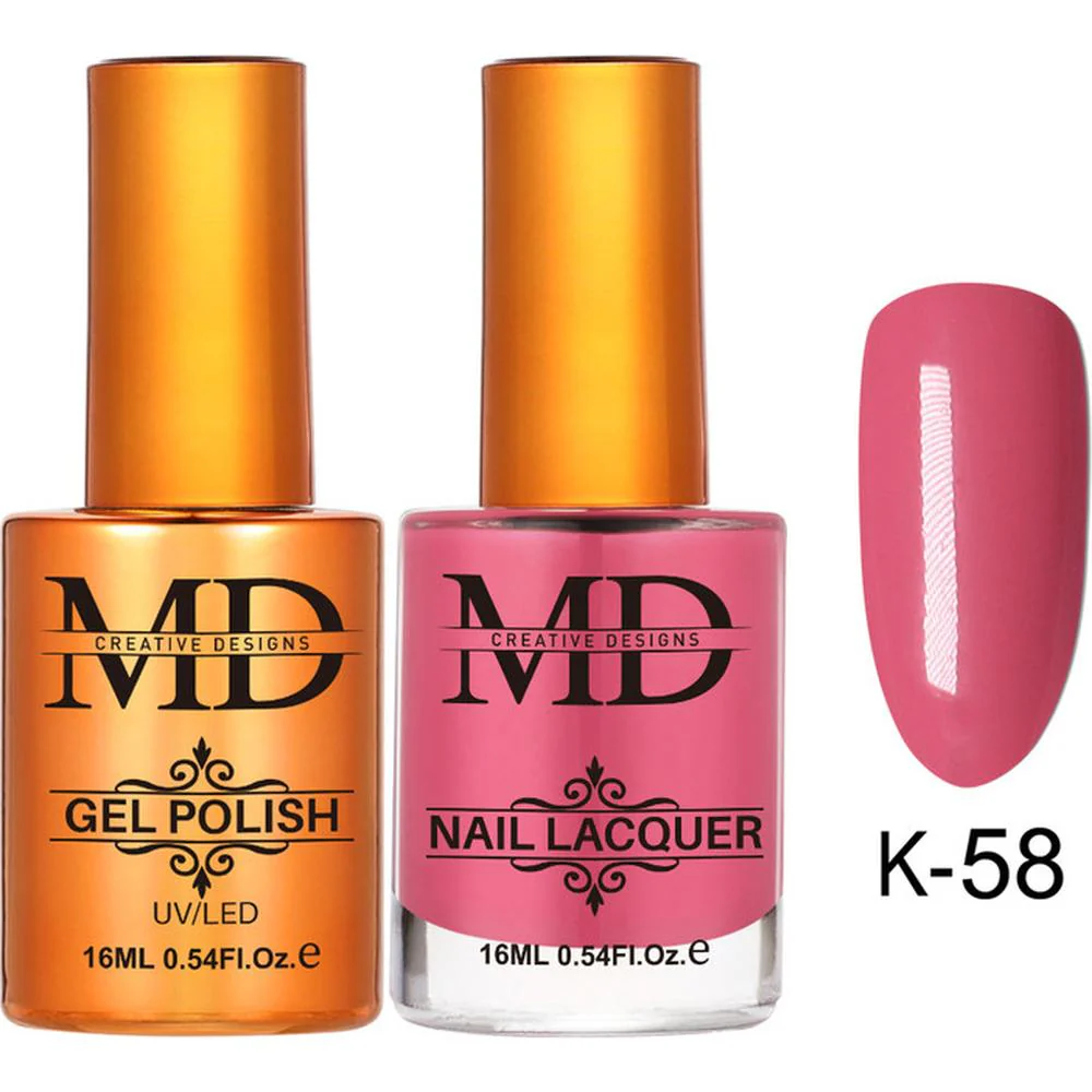 MD Nail Duo 2-in-1 Gel Polish 0.54 oz. + Nail Lacquer 0.54 oz. #K058