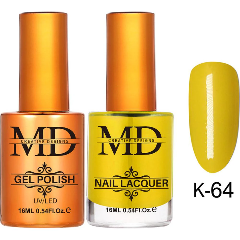 MD Nail Duo 2-in-1 Gel Polish 0.54 oz. + Nail Lacquer 0.54 oz. #K064