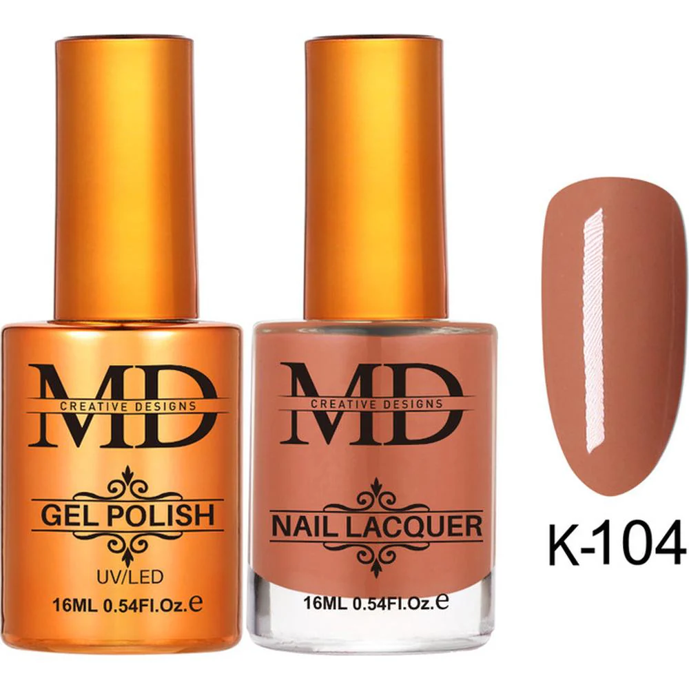 MD Nail Duo 2-in-1 Gel Polish 0.54 oz. + Nail Lacquer 0.54 oz. #K104