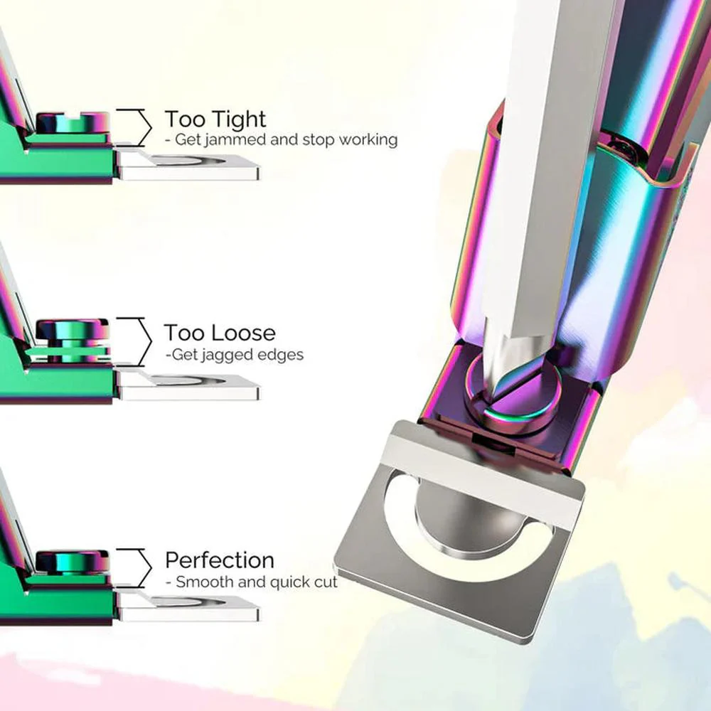 MelodySusie Acrylic Nail Clippers 4 in 1 Kit - Rainbow - Image 4