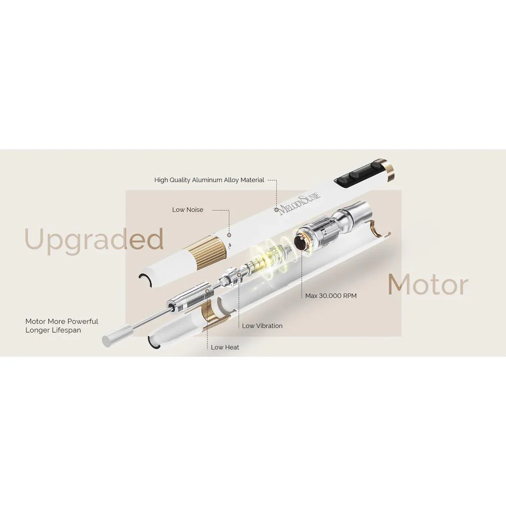 MelodySusie Rechargeable 30000RPM Nail Drill - White - Image 10