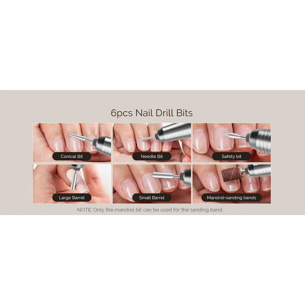 MelodySusie Scamander(SC320H) Rechargeable Nail Drill 30,000RPM - White - Image 5