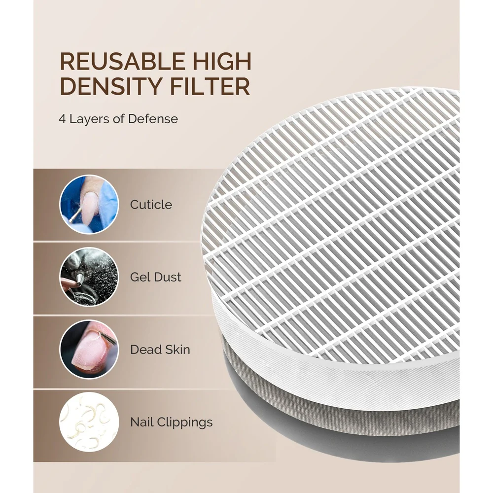 MelodySusie SProF Nail Dust Collector Kit Rechargeable Dust Collector - Purple - Image 5