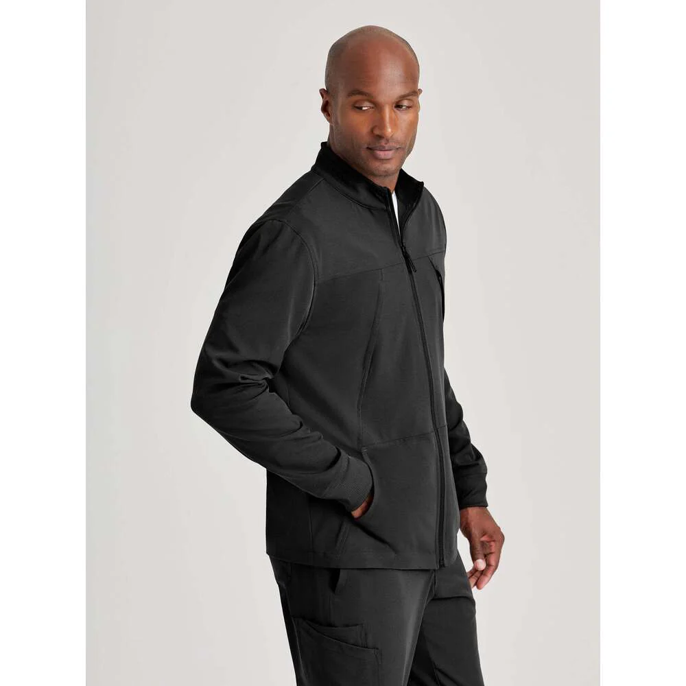 Men's Rally Warm-Up Scrub Jacket - Barco Unify Collection / Color - Black / Fit - Regular / Sizes - XS, S, M, L, XL, 2XL, 3XL by Barco Uniforms - Image 6