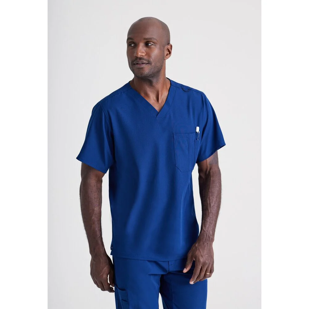 Men's Structure Scrub Top - Skechers Collection / Color - Navy / Fit - Regular / Sizes - XS, S, M, L, XL, 2XL, 3XL by Barco Uniforms