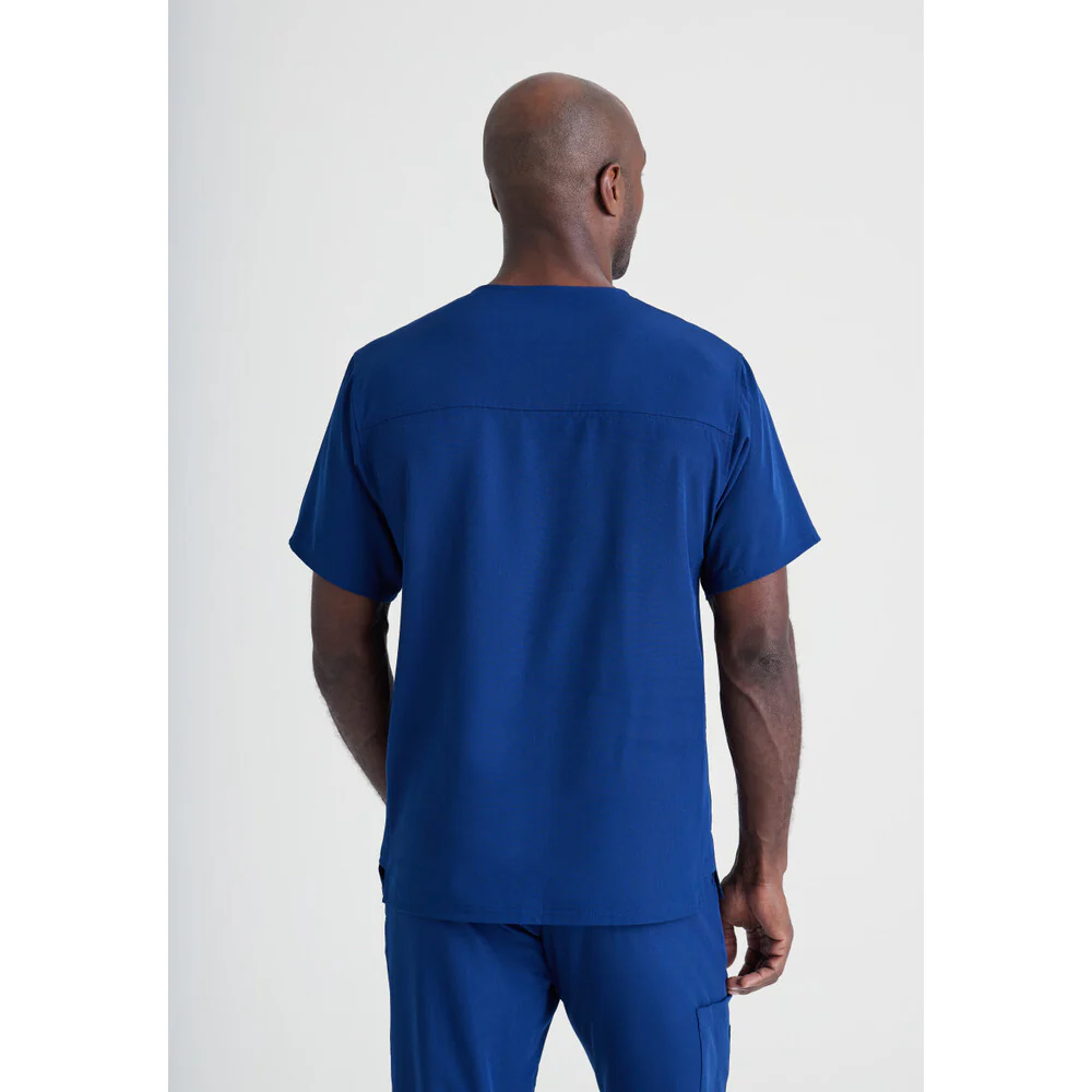 Men's Structure Scrub Top - Skechers Collection / Color - Navy / Fit - Regular / Sizes - XS, S, M, L, XL, 2XL, 3XL by Barco Uniforms - Image 3