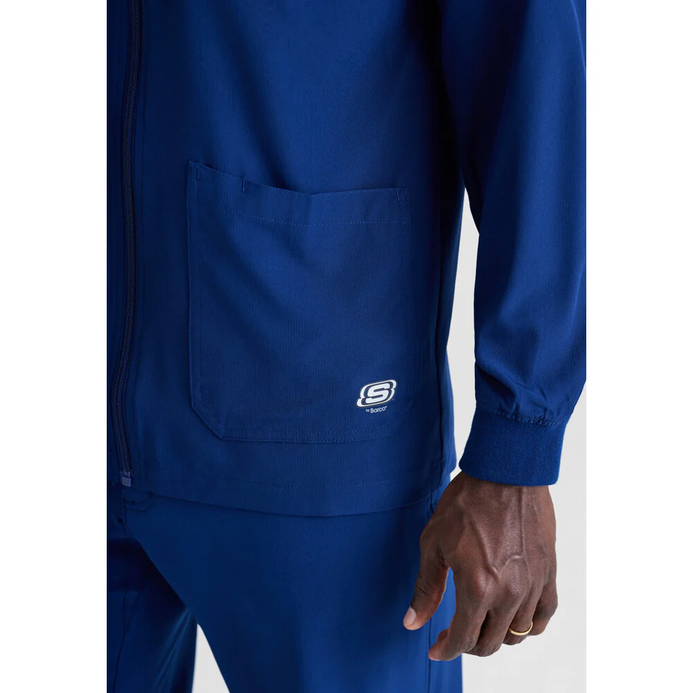 Men's Structure Warm-Up - Skechers Collection / Color - Navy / Fit - Regular / Sizes - XS, S, M, L, XL, 2XL, 3XL by Barco Uniforms - Image 4