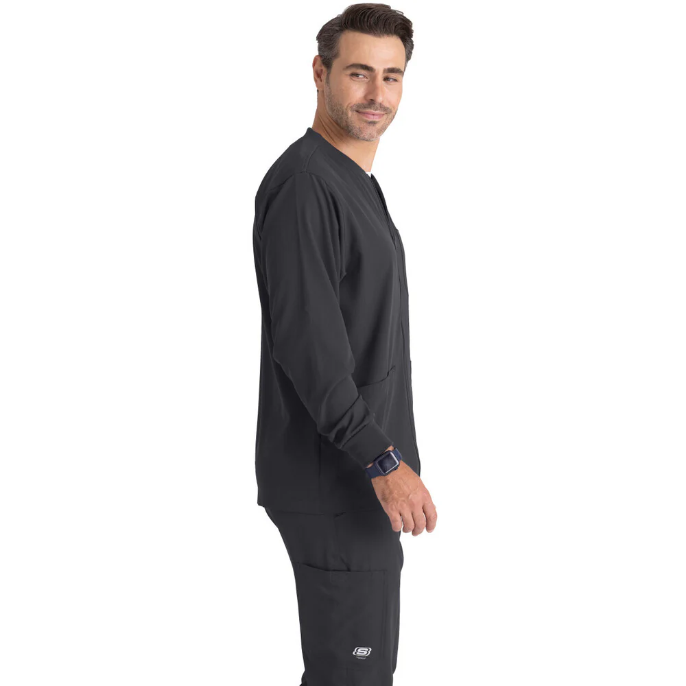 Men's Structure Warm-Up - Skechers Collection / Color - Pewter / Fit - Regular / Sizes - XS, S, M, L, XL, 2XL, 3XL by Barco Uniforms - Image 3