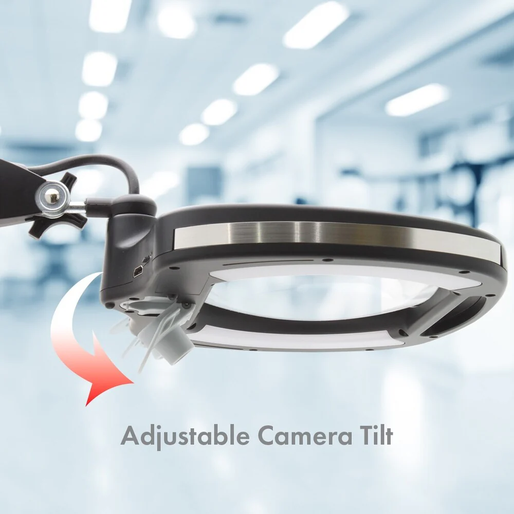 Mighty Vue Inspector 5 Diopter [2.25x] Magnifying Lamp with HD Camera - ESD Safe | View What You See on a Computer Monitor or TV Live! by Aven - Image 2